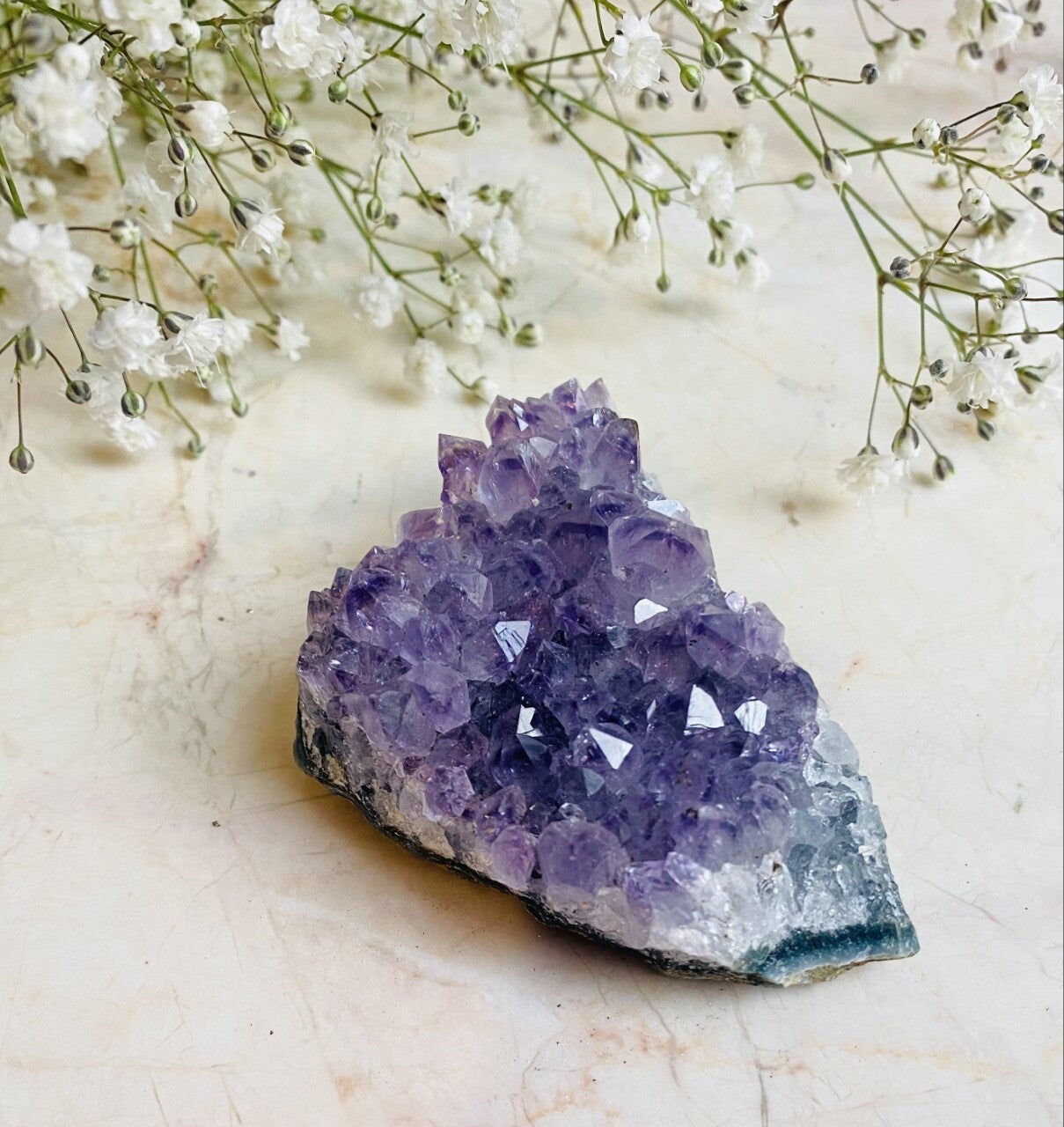 DRUSA DE CUARZO AMATISTA MINI