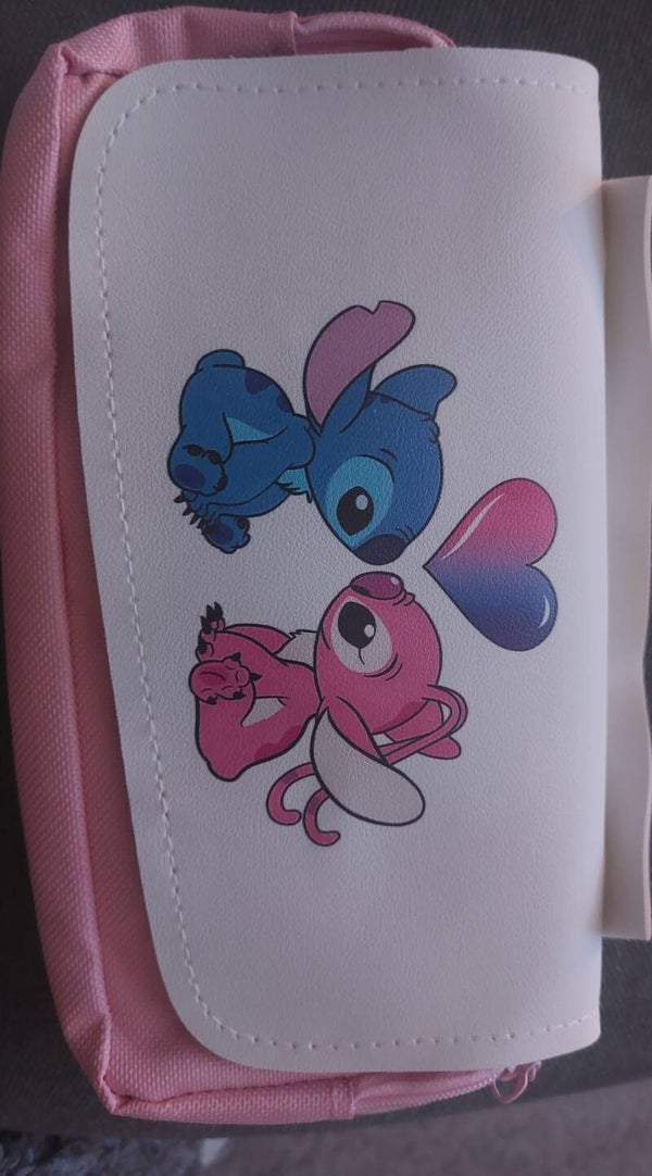 Lieve angel en stitch etui