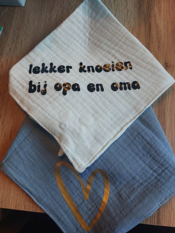 Slabbetjes met bedrukking