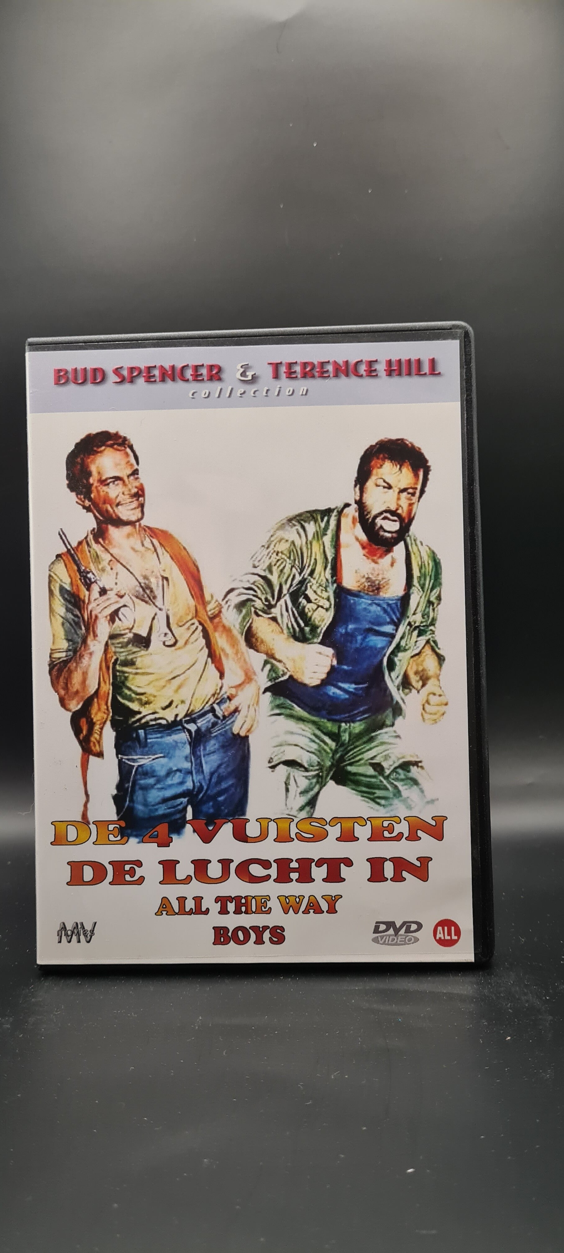 De 4 vuisten de lucht in Bud Spencer