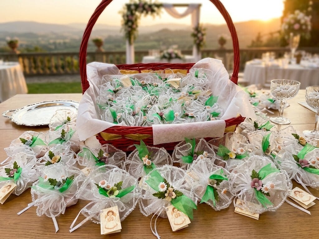 🎀 Sacchetti portaconfetti artigianali 🧵✨