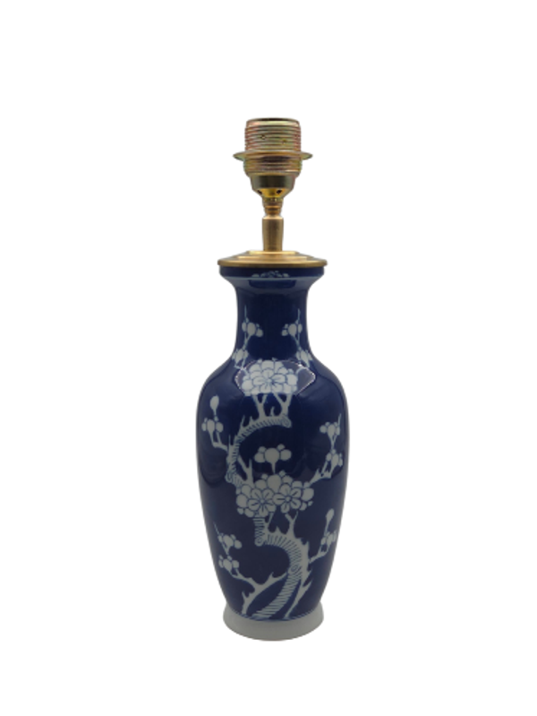 Lampenvoet Chinese Vaas Bloesem Blauw