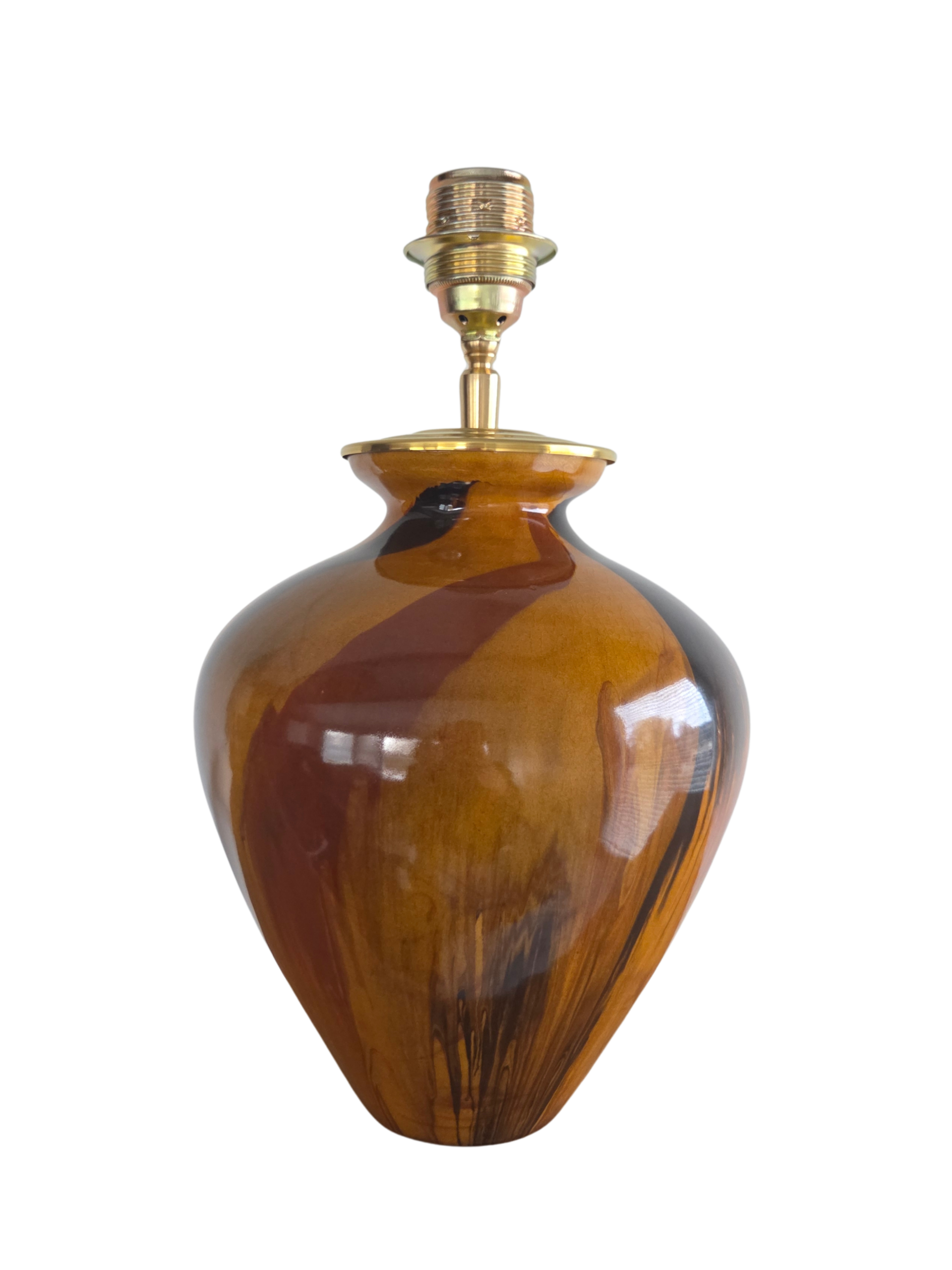 Lampenvoet Coffee Glaze Groot