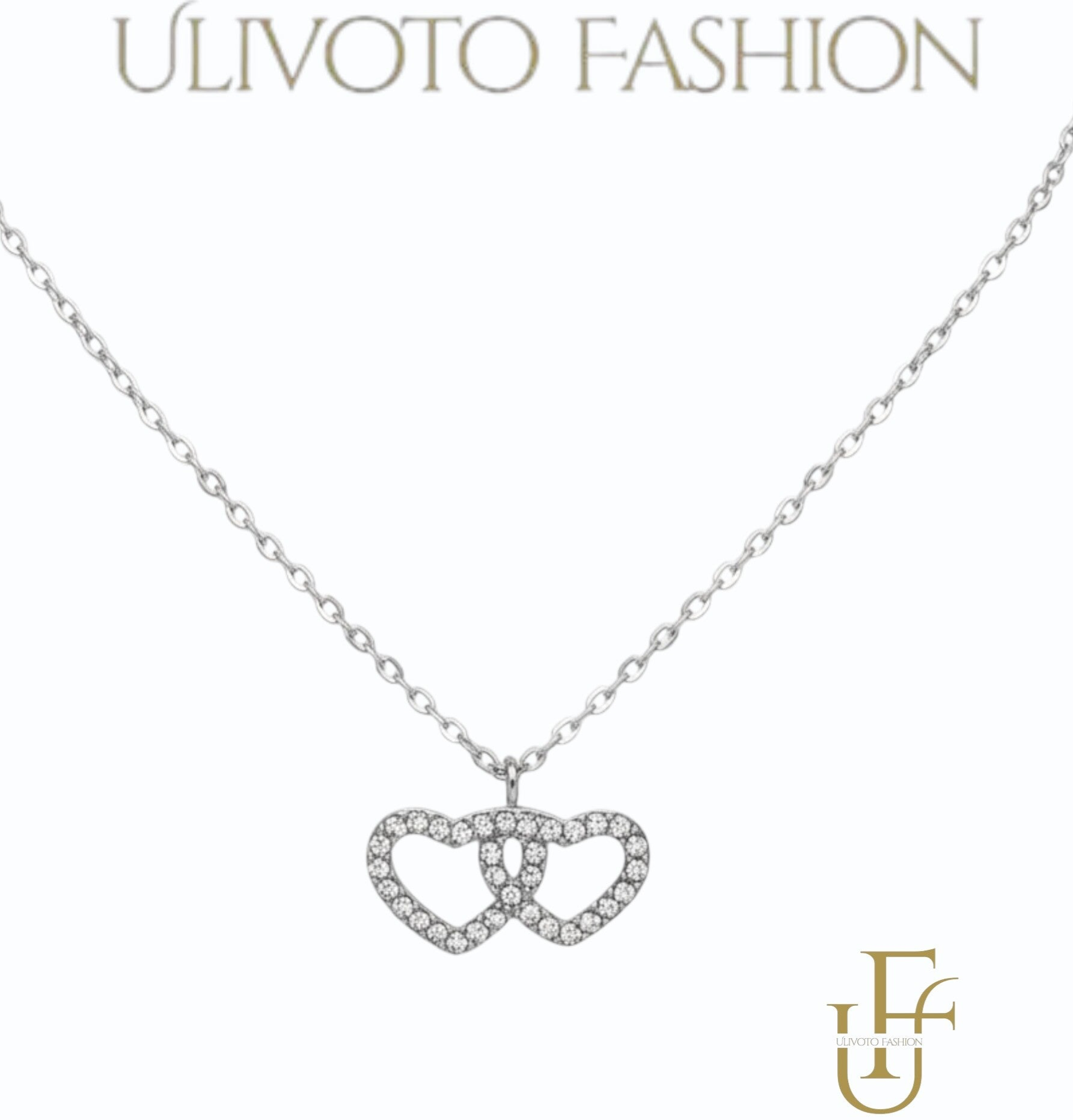 Ketting met Dubbele Hartjes