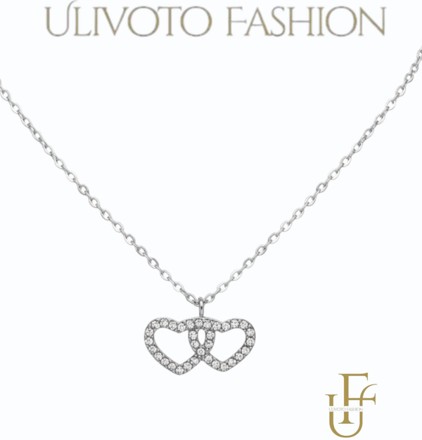 Ketting met Dubbele Hartjes