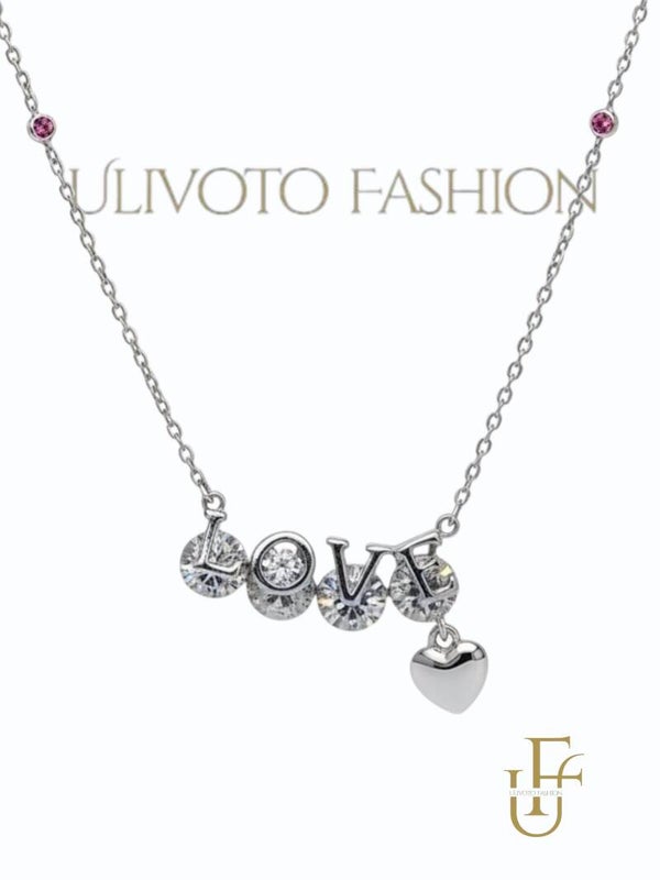 Ketting met LOVE Tekst en Hartje
