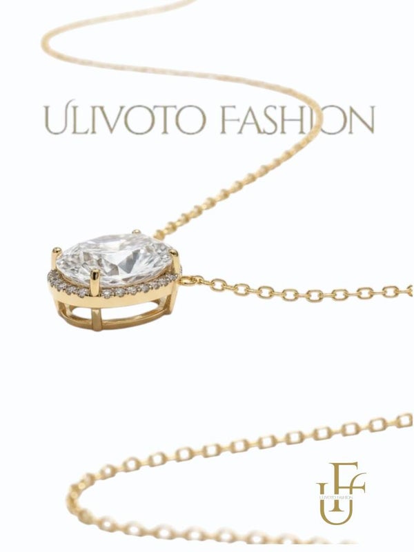 Ketting met Solitaire Steen