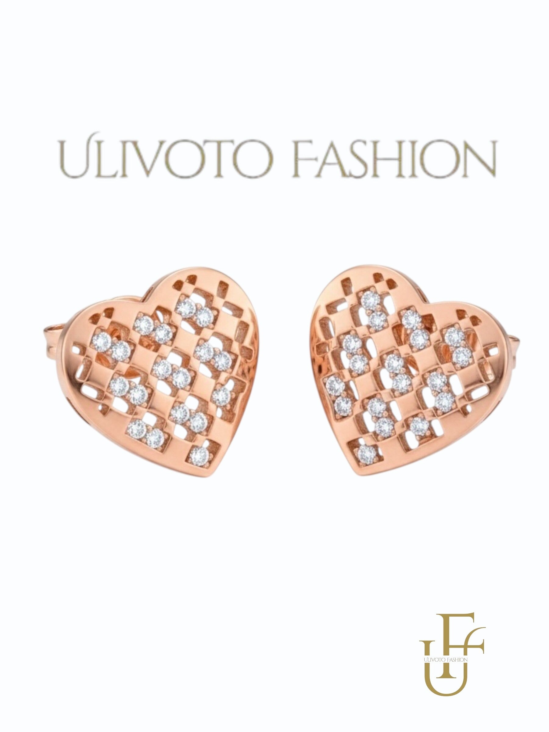 Hart Oorstekers met Strass