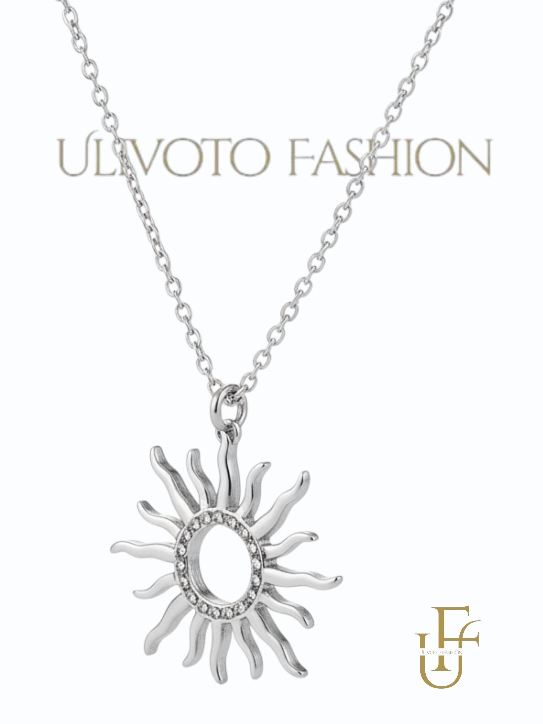 Elegante Dames Ketting met Zon Hanger