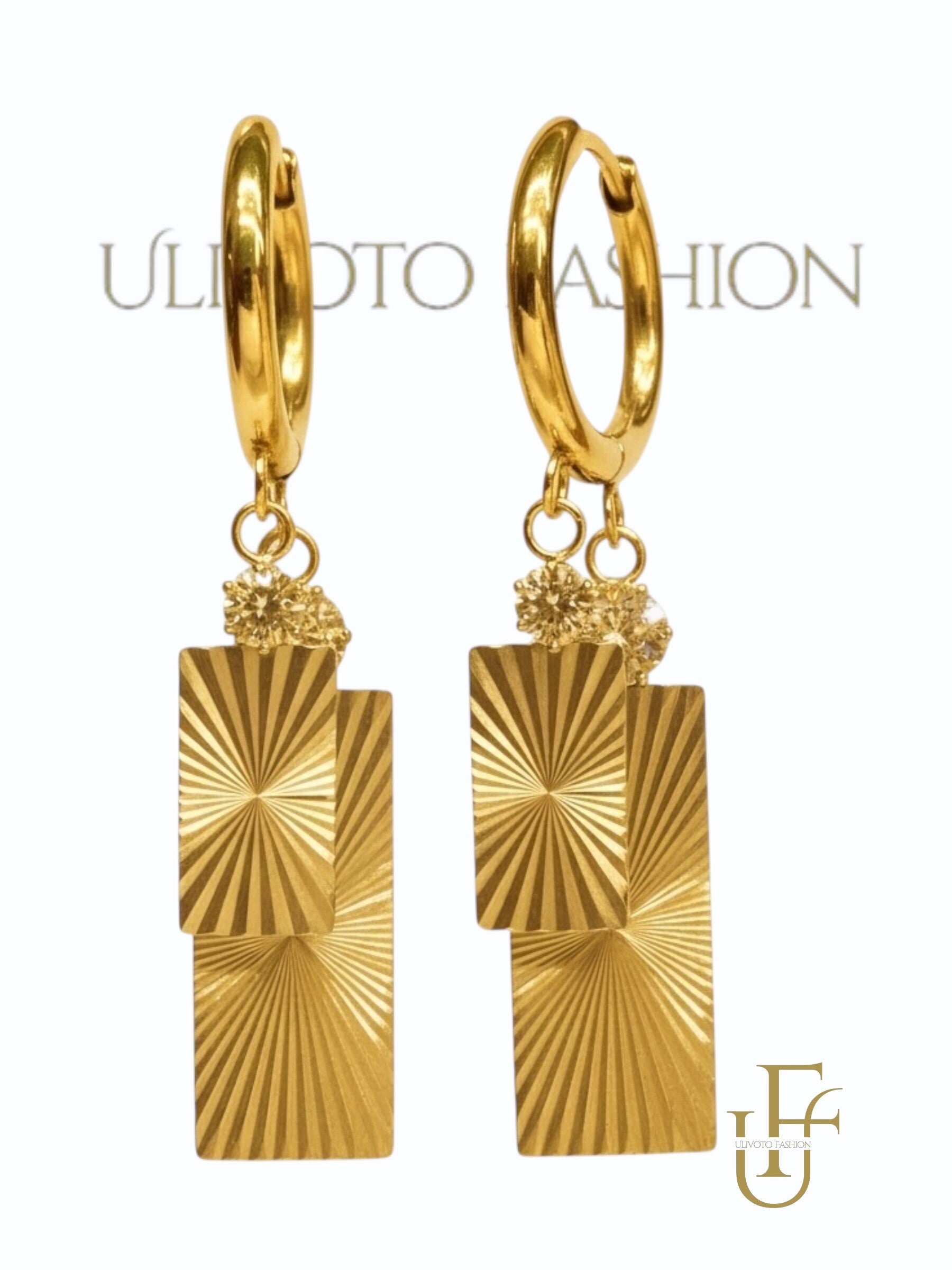 Oorbellen met Geometrische Hangers