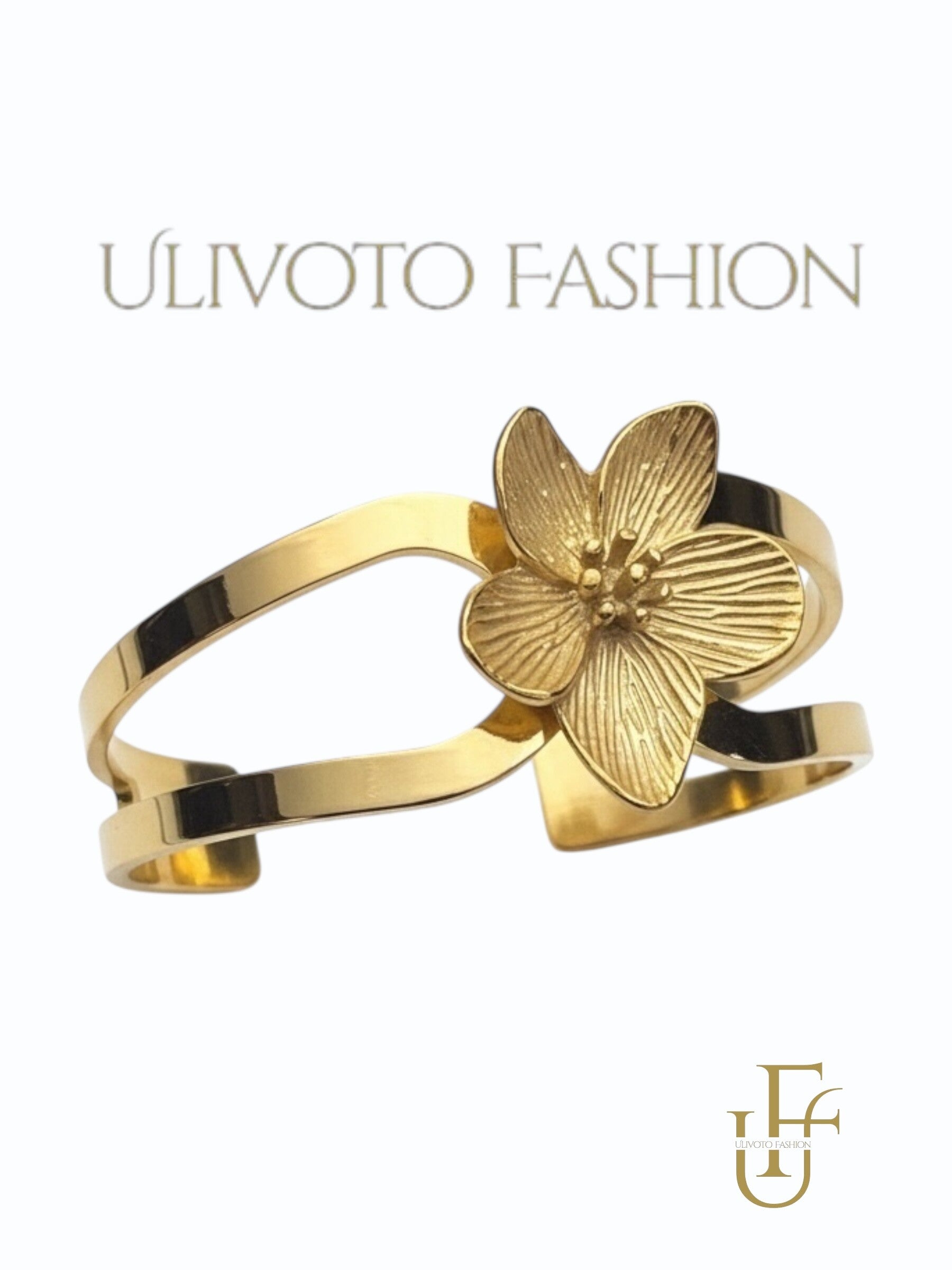 Gouden Bloem Armband