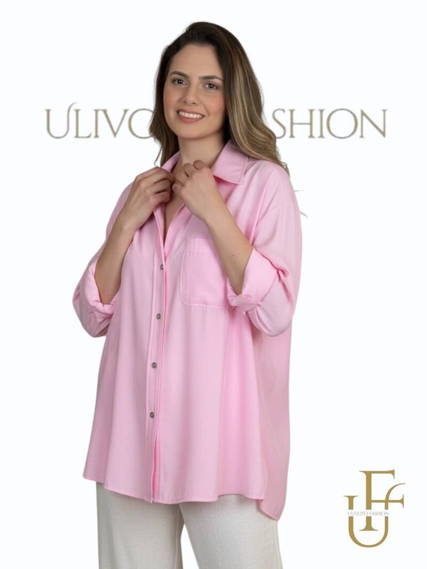 Roze Blouse & Comfortabele Look