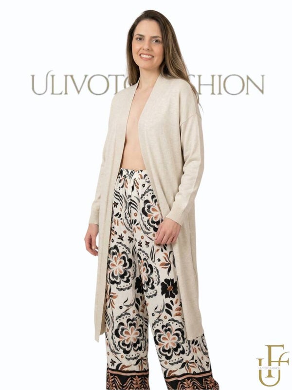 Wijde broek met bloemenprint