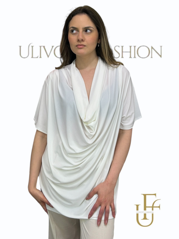 Blouse met Watervalhals