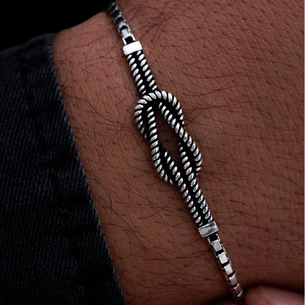 B2B Silver Sailors knot Length 20cm
