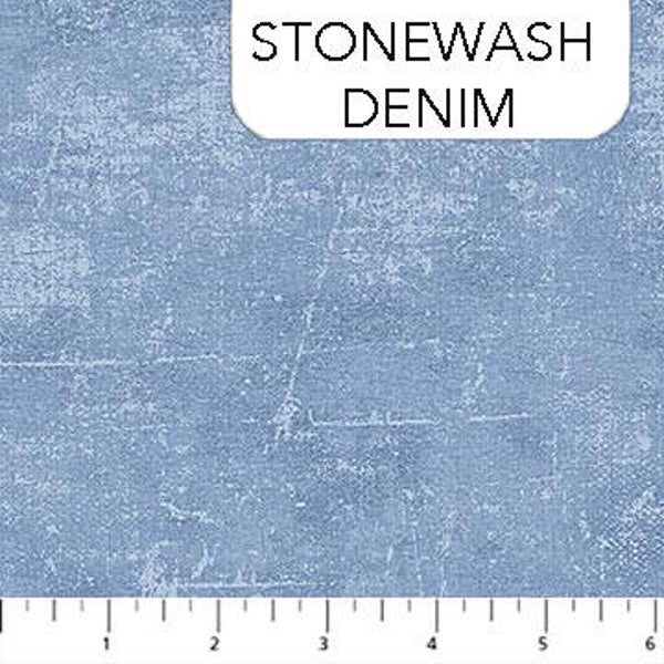 Northcott Canvas 2030- Stonewash Denim