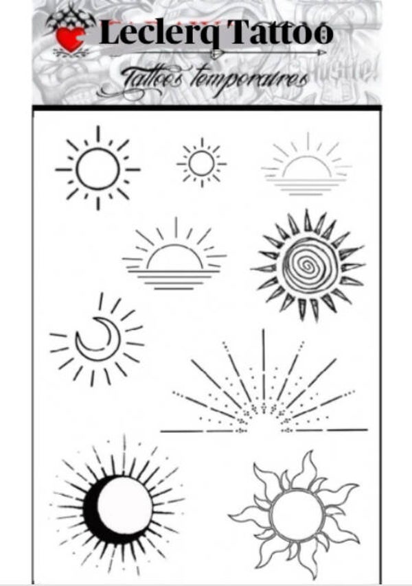 Tattoos éphémères Leclercq