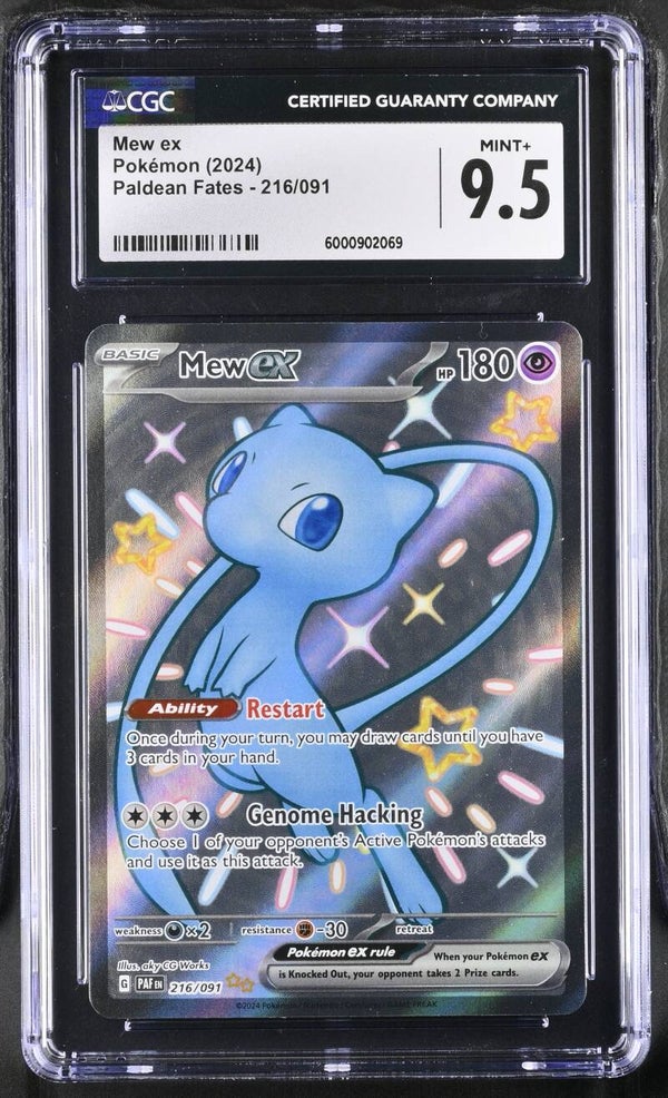 CGC MINT + 9.5 MEW EX PALDEAN FATES