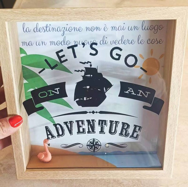 Quadro portasoldi FENICOTTERO