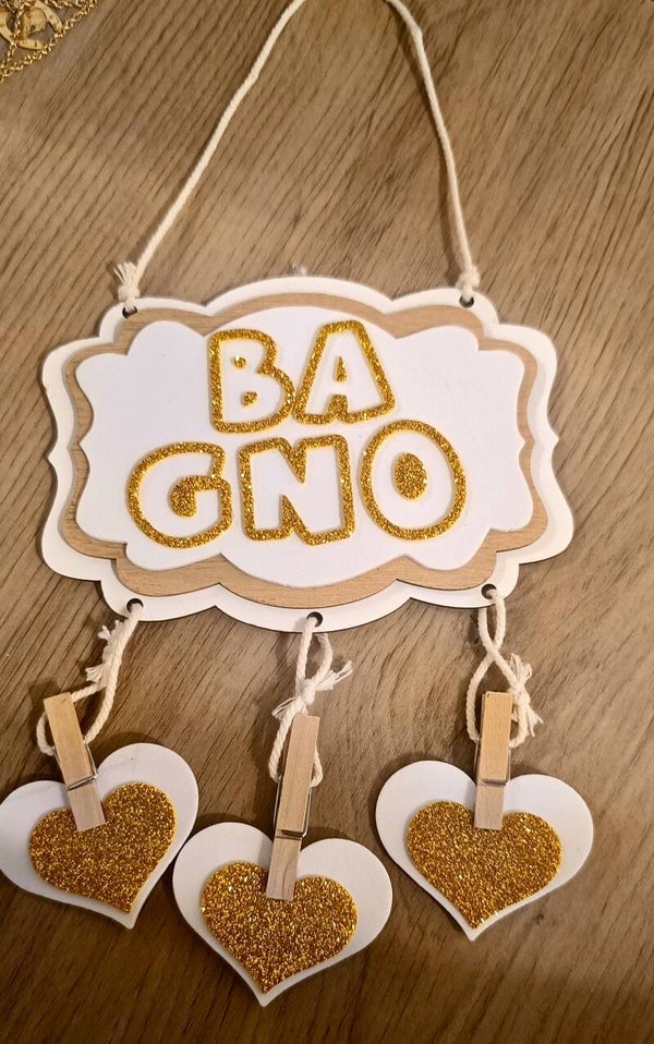 Segnaporta bagno MUNIRSI DI MASCHERINA