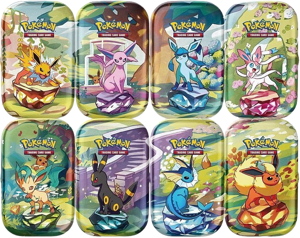 Prismatic Evolutions Mini Tin