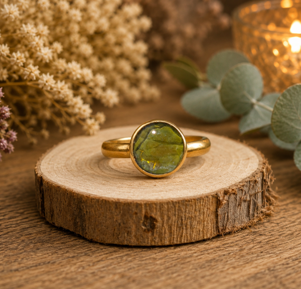 Golden Leaf Ring