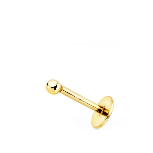 Piercing boule  , OR jaune 18K.