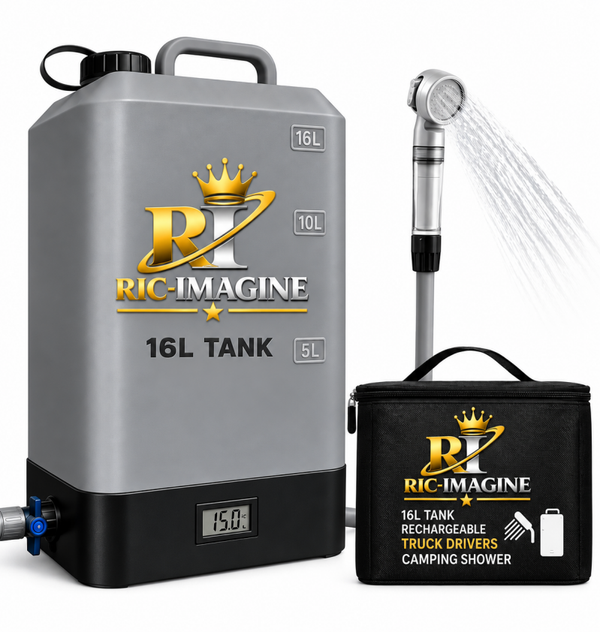 Shower TANK with Solar Heating and USB Charging