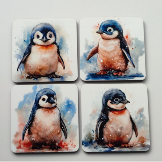 Penguin Coaster Set