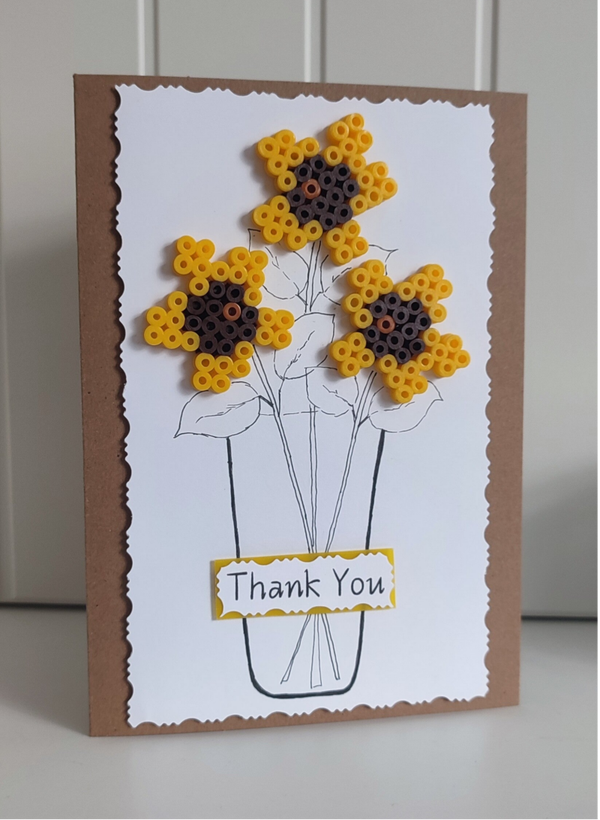 Sunflowers in a vase - Card