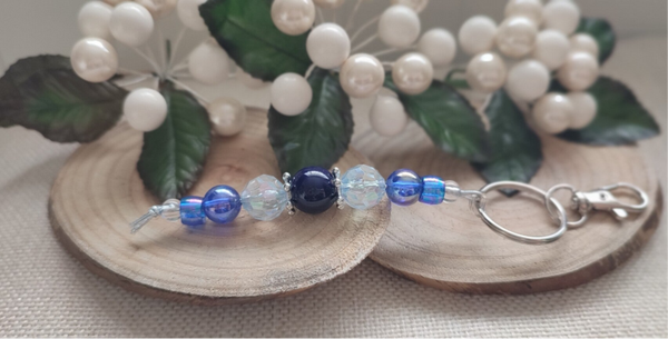 Keyring / Bag Charm - Blue / Purple