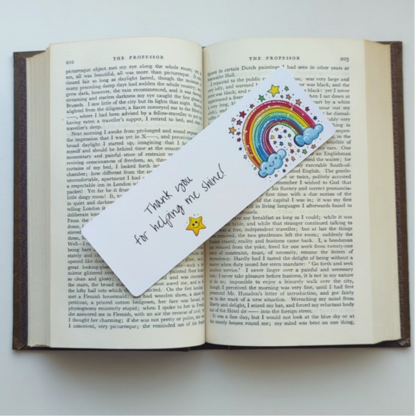 "Thank You for Helping me Shine" Teacher Bookmark