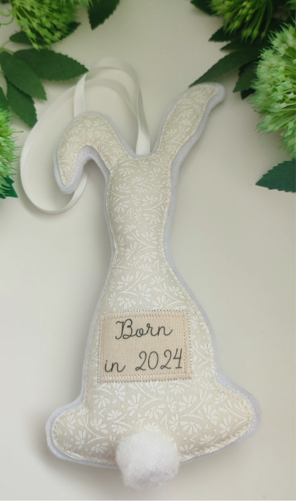 Handmade Bunny Keepsake Hanging Ornament / Decor