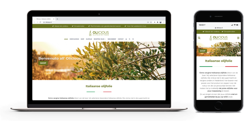 olicious | italiaanse olijfolie website