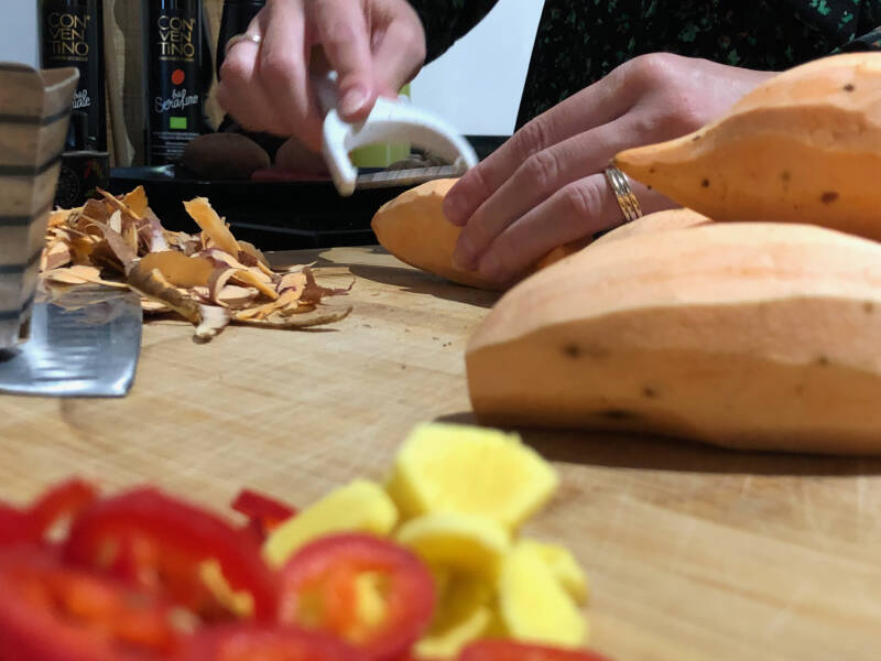 olicious | romige zoete aardappelsoep met extra vergine olijfolie