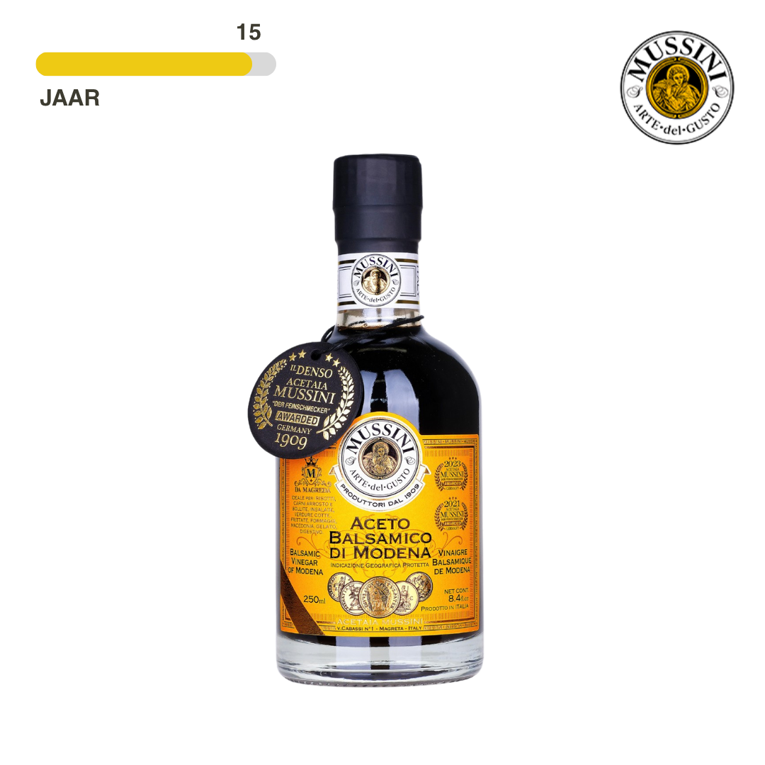 Mussini | Aceto Balsamico di Modena IGP 15 jaar gerijpt