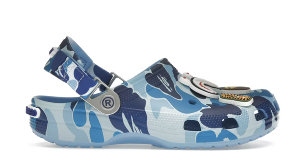 Crocs Classic Clog A Bathing Ape ABC Camo Blue