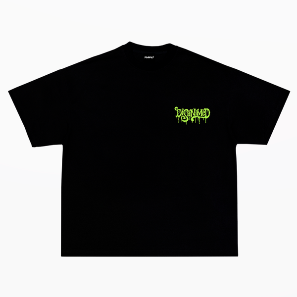 TEE DISANIMED FLUOR BLACK