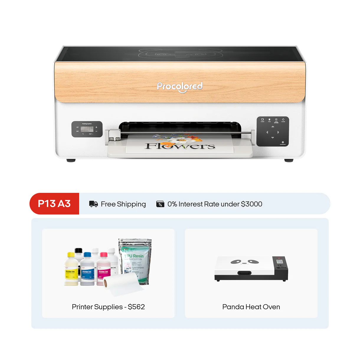 Procolored P13 DTF Printer 13" A3 XP600 (Windows)