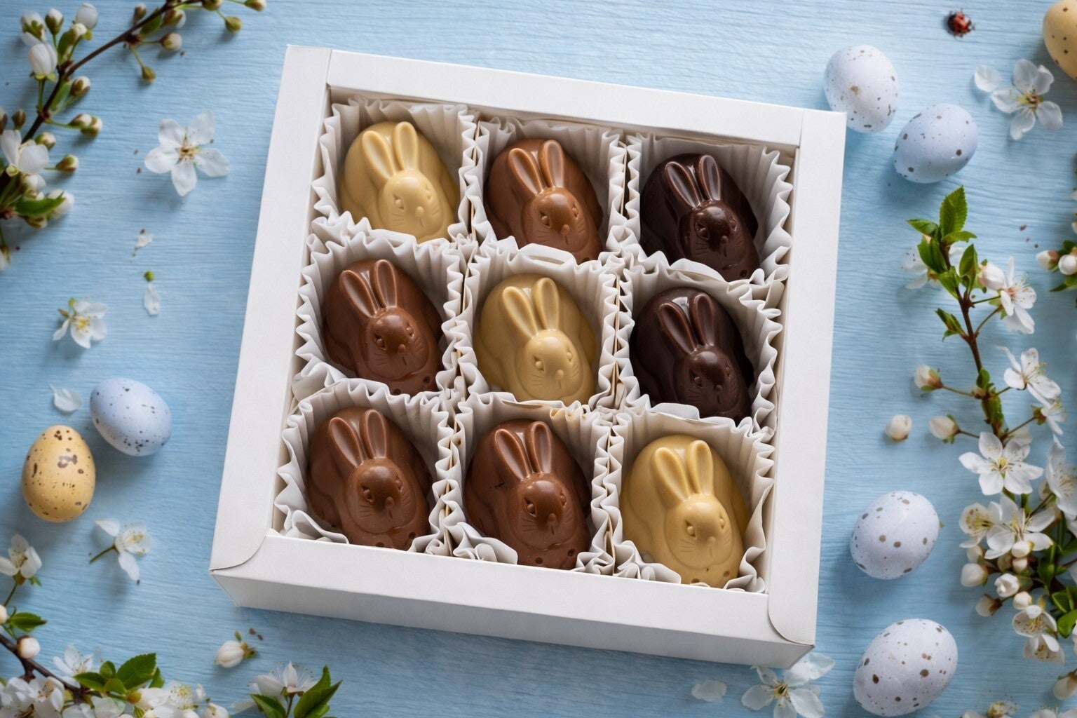 Czekoladowe Zajączki 9 szt