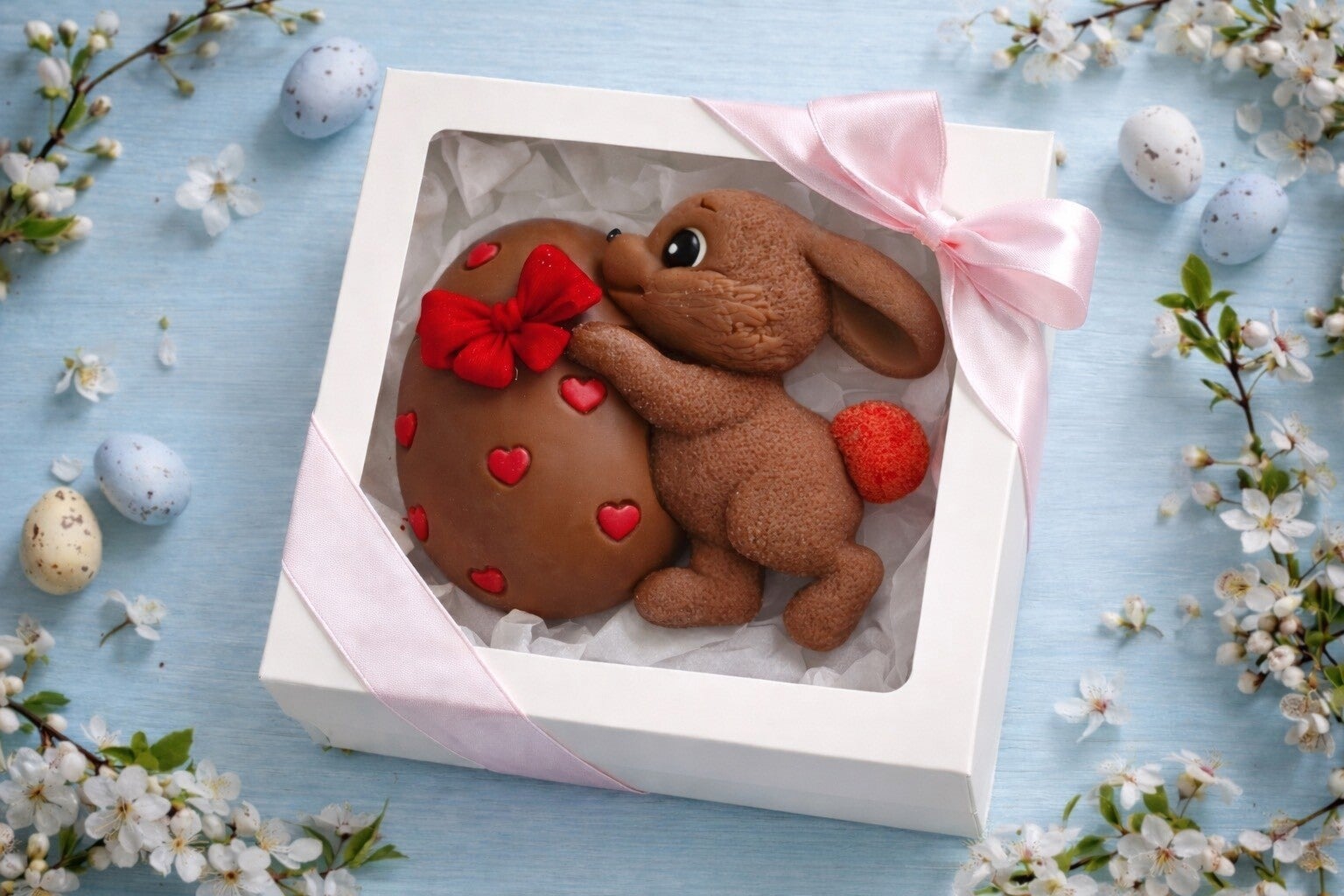 Czekoladowy Zajączek z Jajkiem
