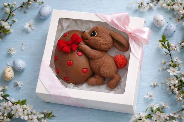 Czekoladowy Zajączek z Jajkiem