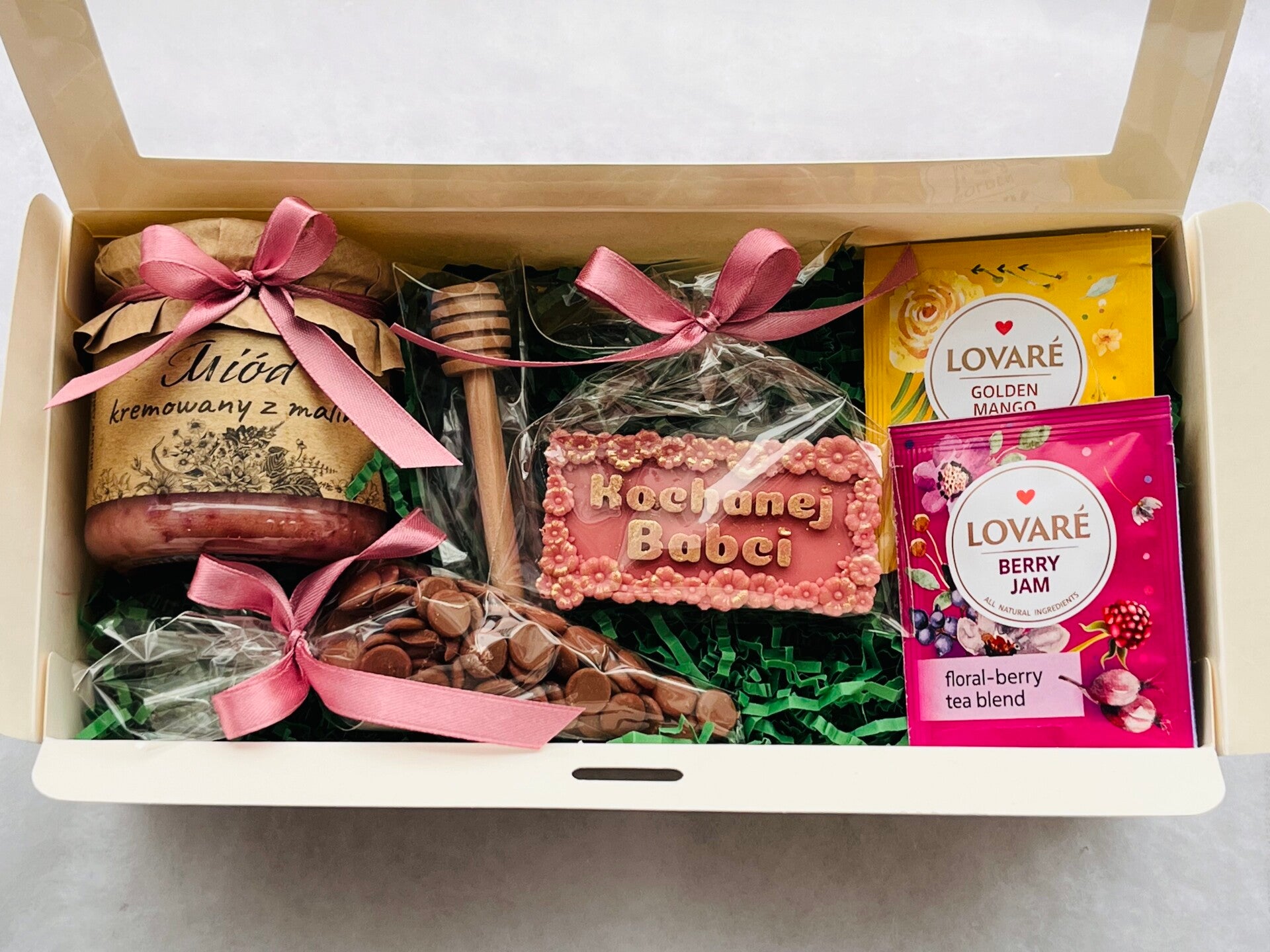 Zestaw prezentowy dla babci z miodem