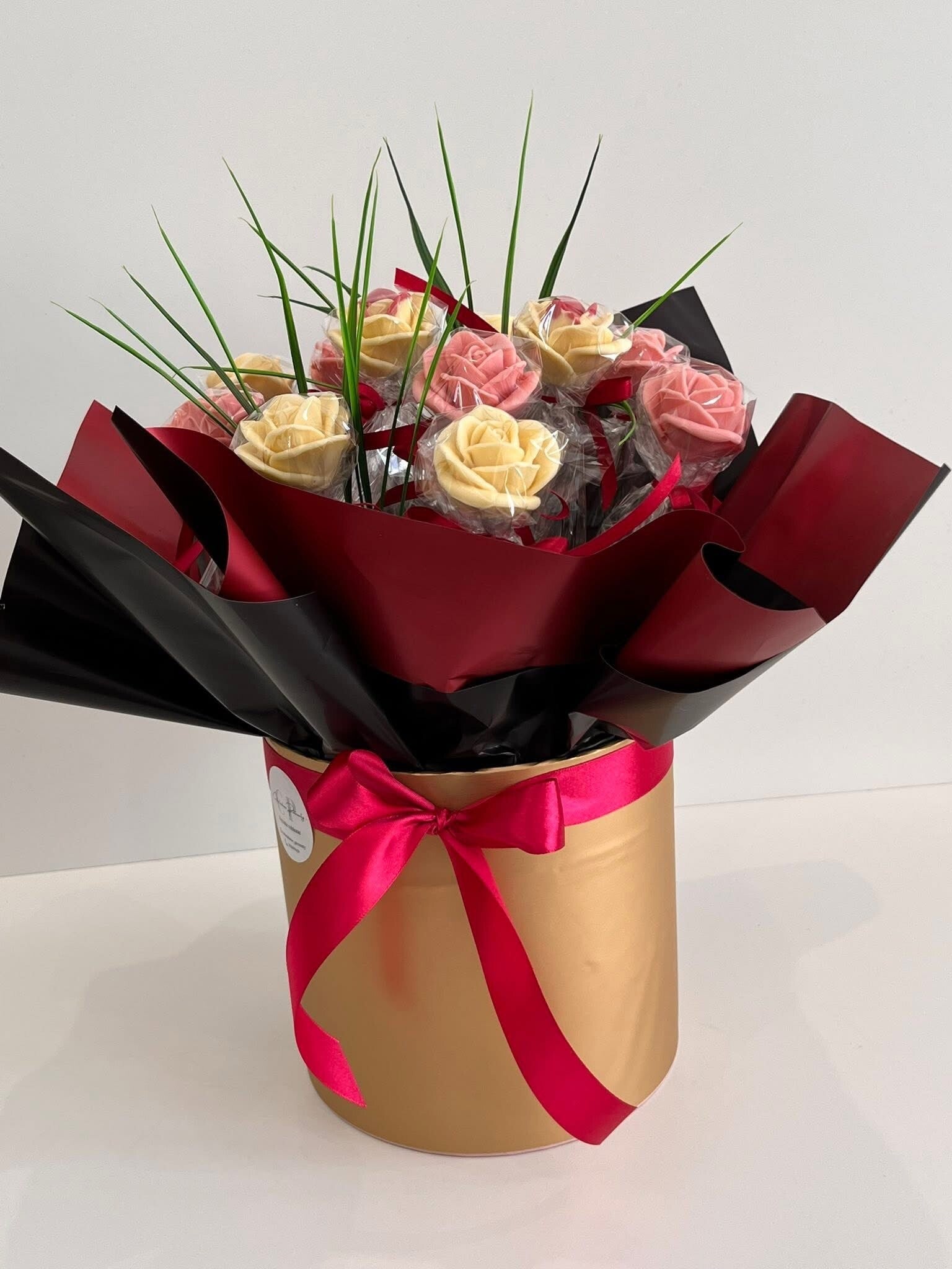 Róże z czekolady 11 sztuk