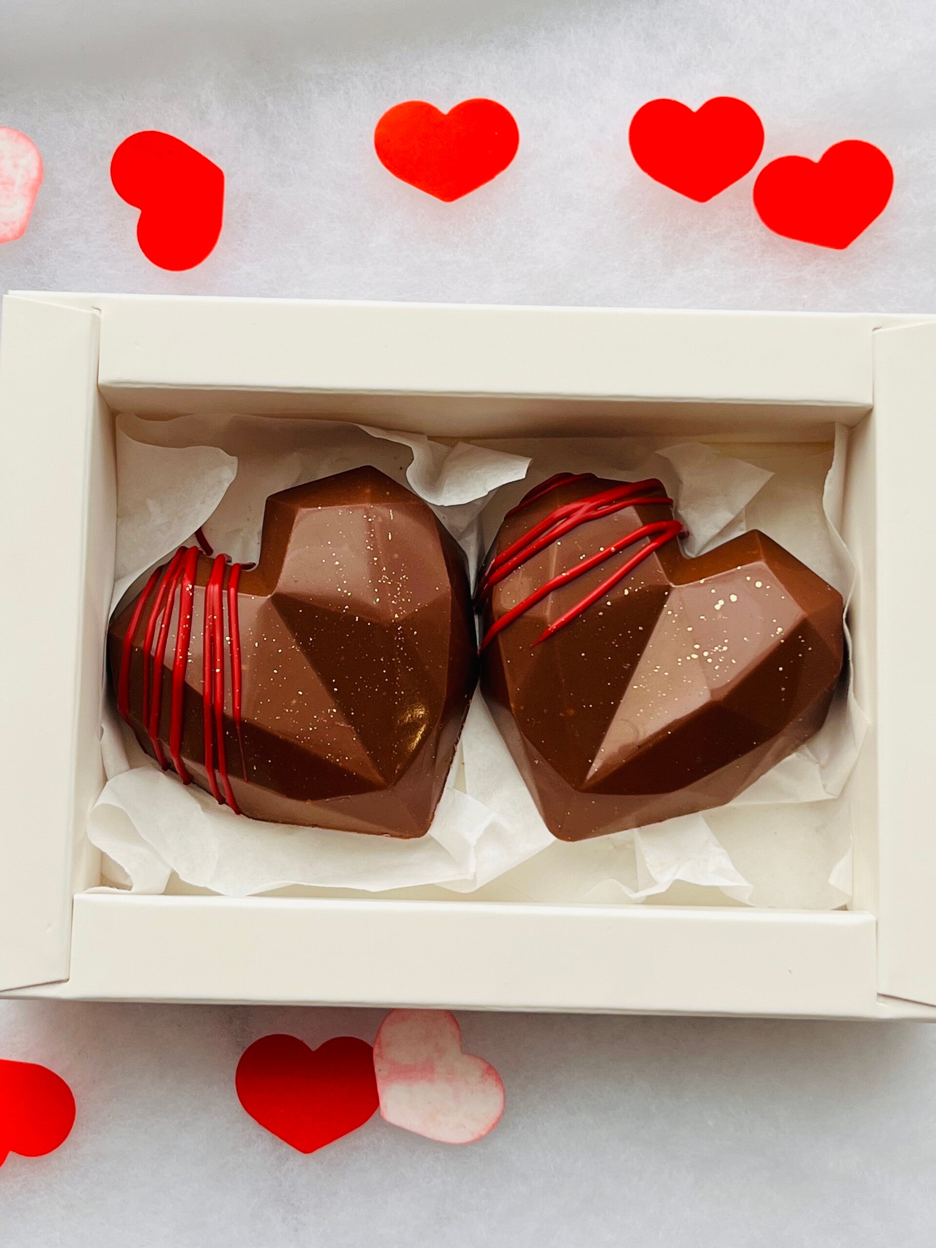 Czekoladowe serduszka 2 szt