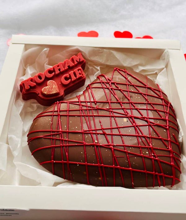 Czekoladowe serce z mlecznej czekolady