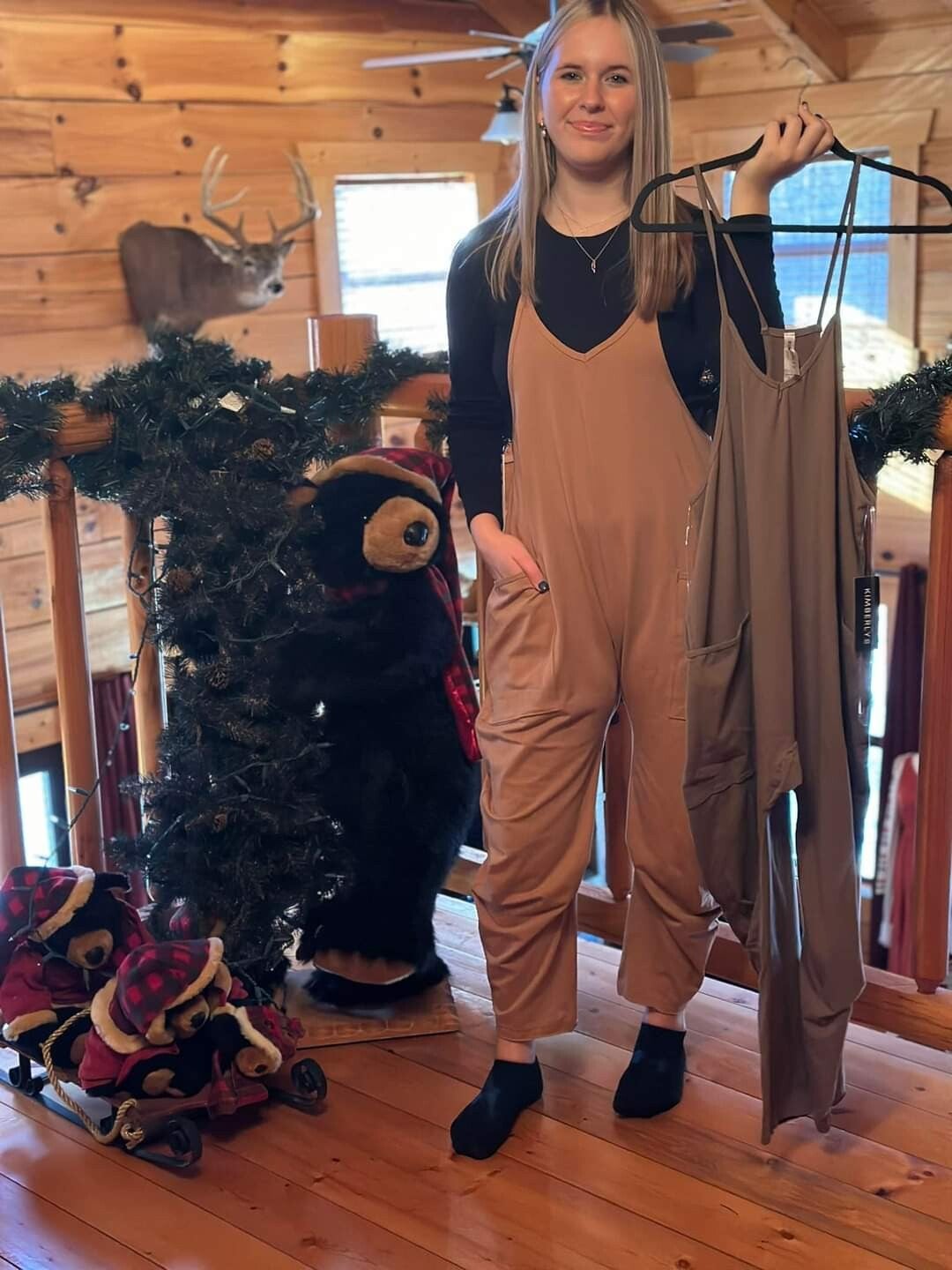 <Kimberly C> Overalls Romper