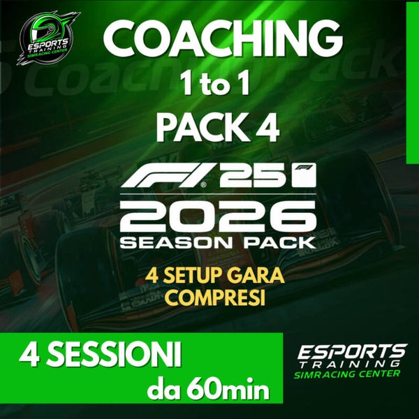 Pack 4 Coaching F1 - 60 minuti