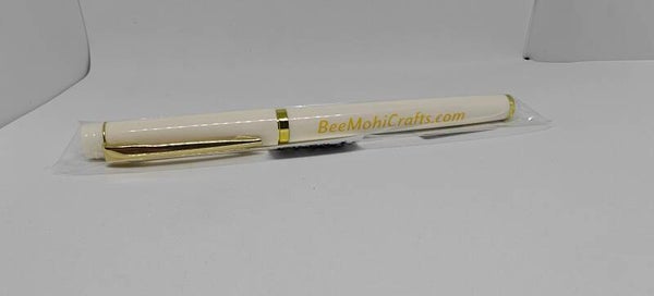 Beemohicrafts deluxe pen -White & Yellow-