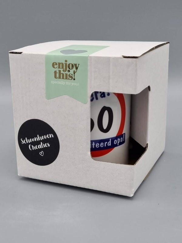 Kartonnen doosje voor mok
